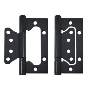 PorteGuard Butterfly Door Hinges (3 Pack) - Matte Black